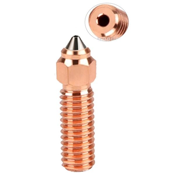 Creality K1-K1 Max-CR M4 Uyumlu Bi Metal Paslanmaz Çelik Uçlu Nozzle-Eski Versiyon(0.4mm)