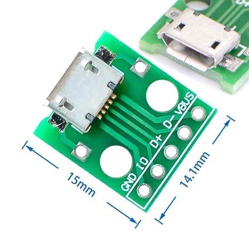 Micro Usb To Dip Çevirici Pcb