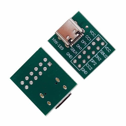 Usb Type C To 12 Pin Dip Çevirici Pcb