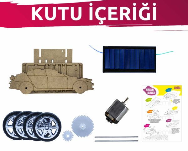 Güneş Enerjili Araba Yapım Seti