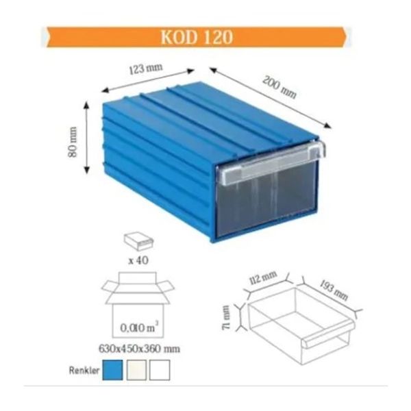 Plastik Çekmeceli Kutu 12320080