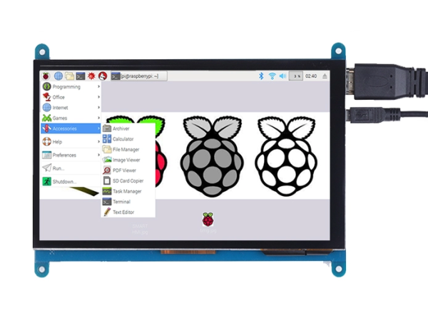 Raspberry Pi 7'' inch 800x480 touch HDMI Rezistive Ekran