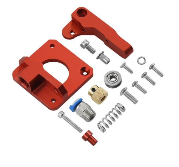 Ender3 Pro Uyumlu MK8 Alüminyum Kırmızı Extruder 1.75mm(Sağ)