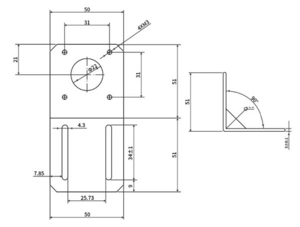 Ender3 Pro Uyumlu MK8 Alüminyum Kırmızı Extruder 1.75mm(Sağ)