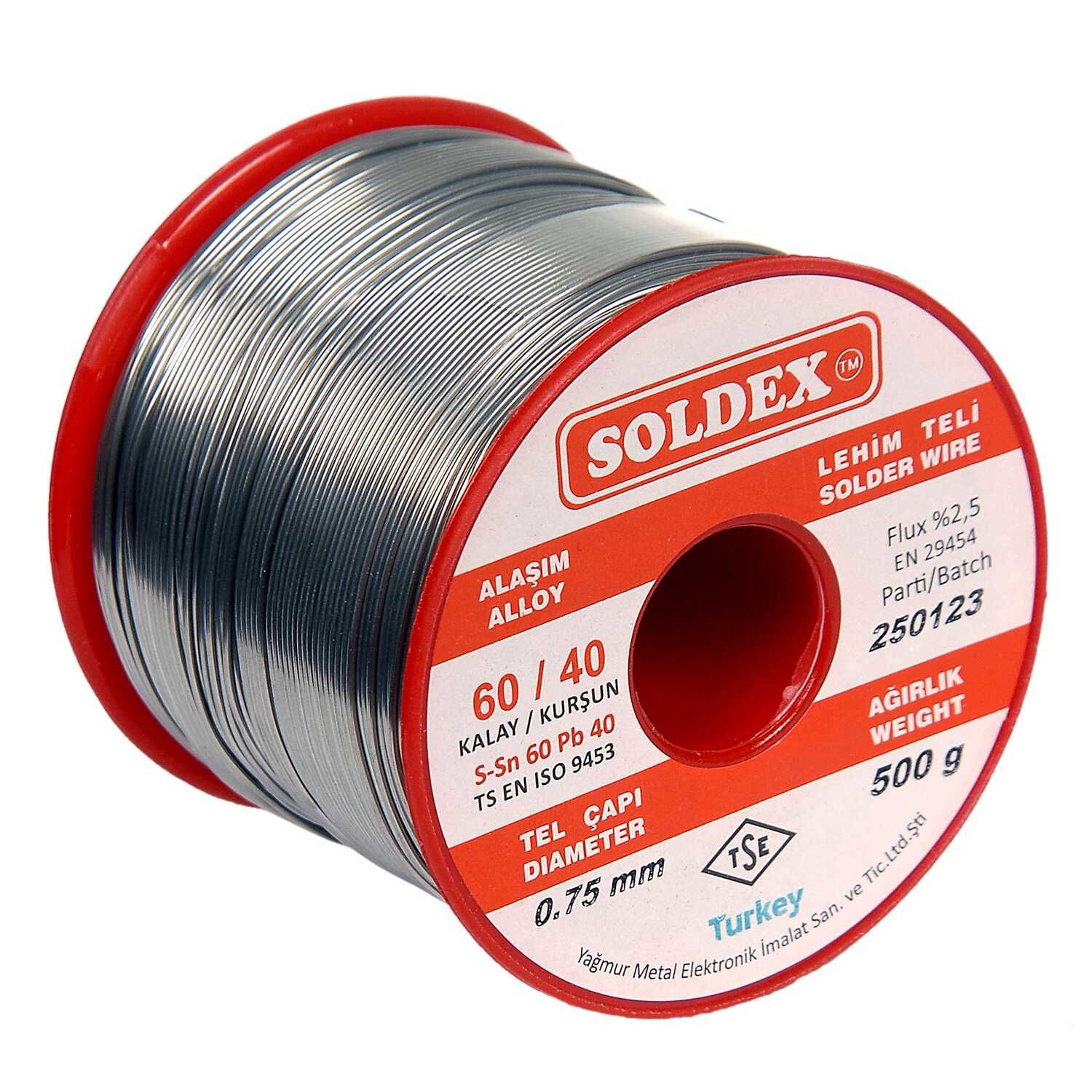 500gr 0.75mm SOLDEX Lehim teli