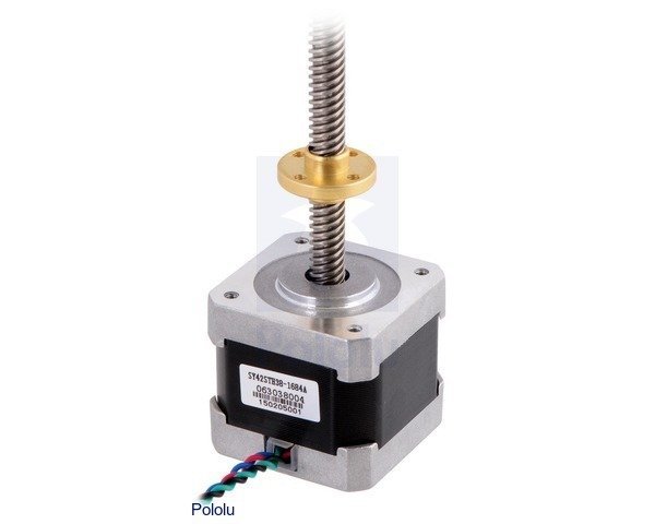 Nema 17 200 Adım 4Pin Step Motor 42×38mm 18cm Vidalı H/Bi 1.8C 3,7kg-cm 1.7A 2.8V