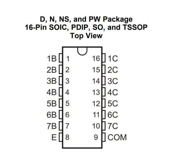 ULN2003 SMD SO16 Entegre