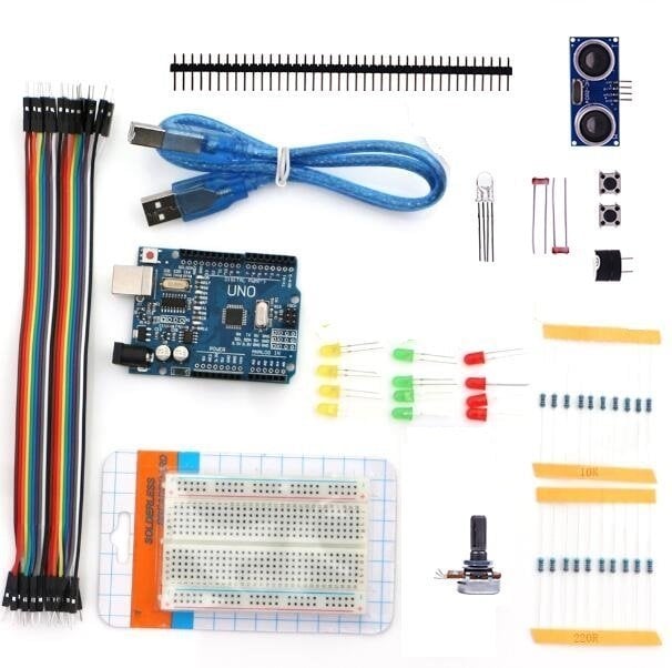 Arduino Uno Başlangıç Kiti Eğitim Seti (Kutulu-Kitapçıklı)