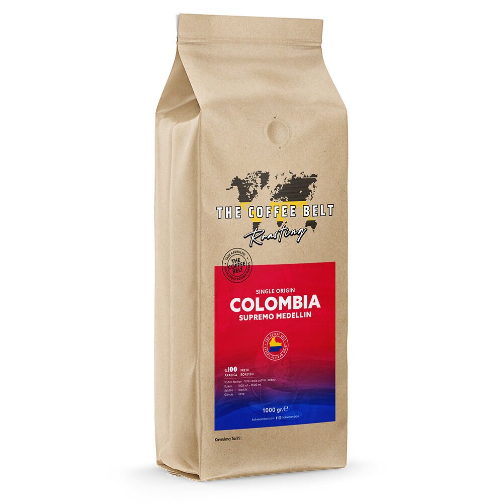 Colombia Supremo Medellin Yöresel Kahve 1000 gr.