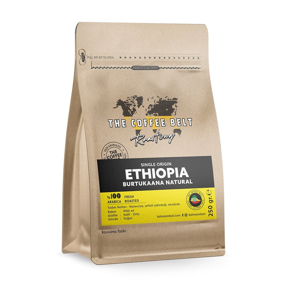 Ethiopia Burtukaana ''Dambi Uddo''  Natural GR1  Yöresel Kahve 250 gr.