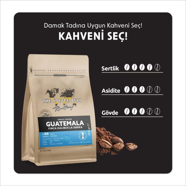 Guatemala Finca Kalibus La Sierra Yöresel Kahve 250 gr.