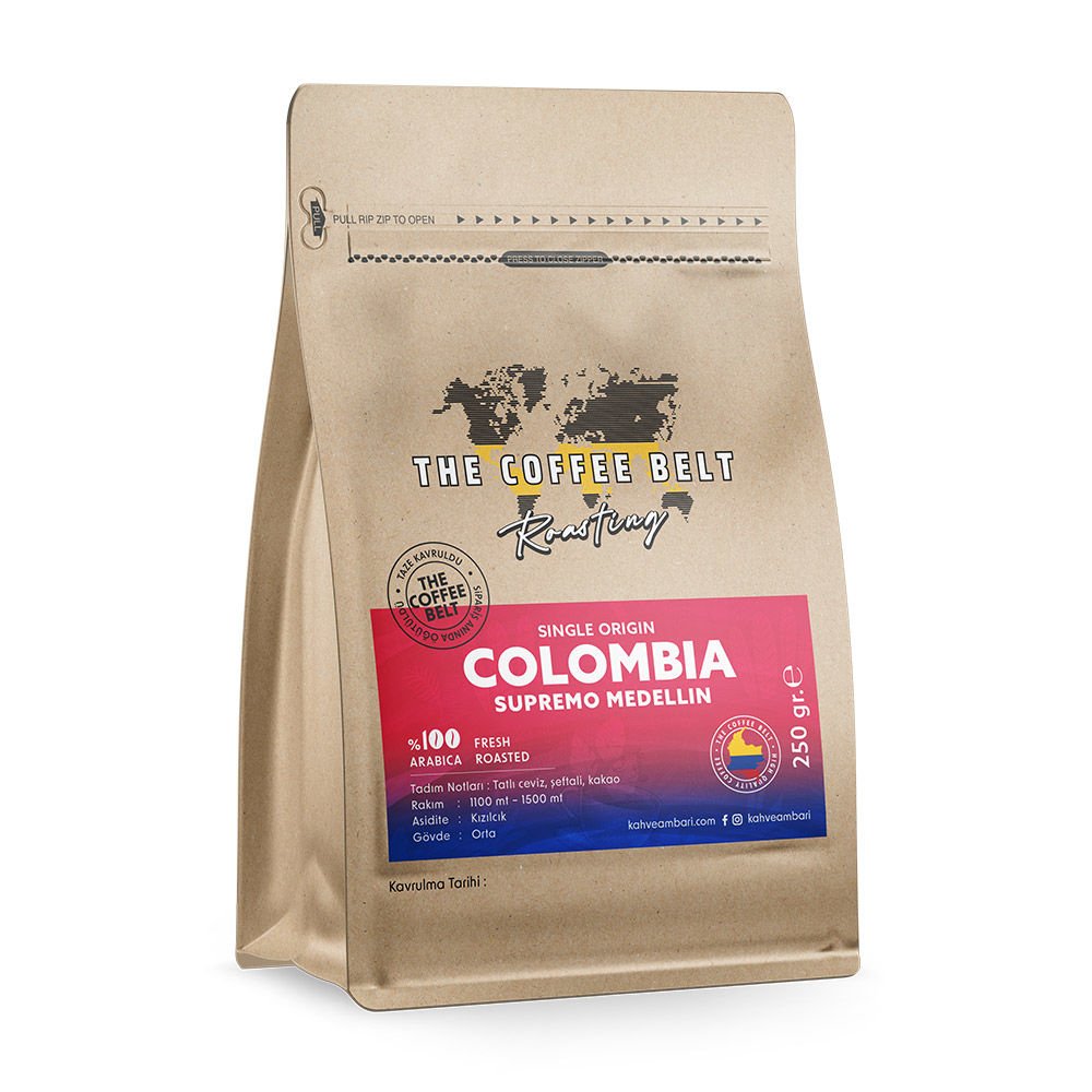 Colombia Supremo Medellin Yöresel Kahve 250 gr.