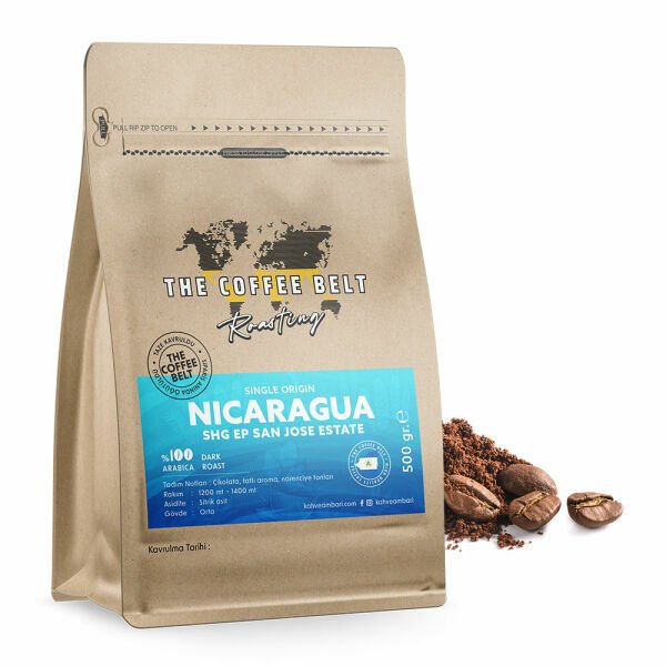 Nicaragua SHG EP San Jose Yöresel Kahve 500 Gr
