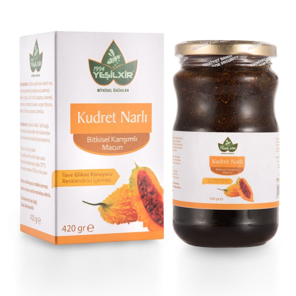 Yeşilixir Kudret Narlı Bitkisel Karışımlı Macun 430 Gr