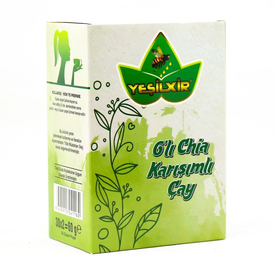 Yeşilixir 6'lı Chia Karışımlı Çay