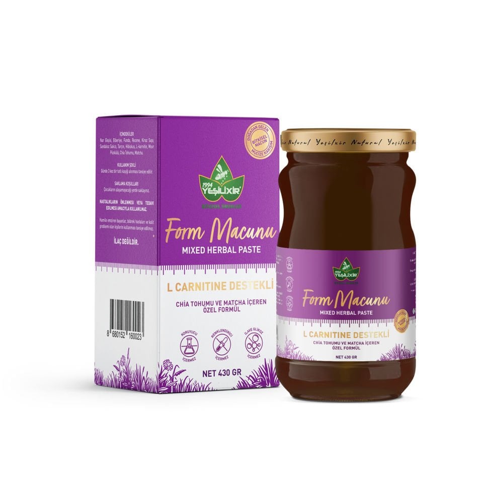 Yeşilixir Form Macunu L Carnıtıne Destekli 430 Gr