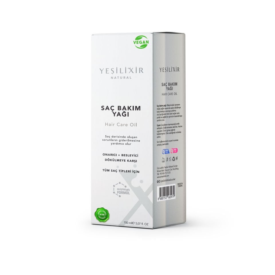 Yeşilixir Onarıcı + Besleyici Saç Bakım Yağı