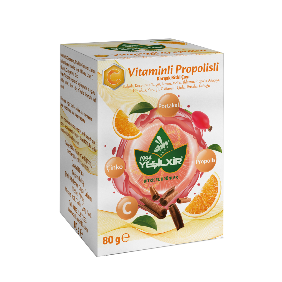 Yeşilixir C Vitaminli Propolisli Karışık Bitki Çayı