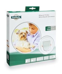 PetSafe 280 Ef Büyük Kedi ve Küçük Köpek Manuel 4 Yönlü Kilitli Kapı Beyaz