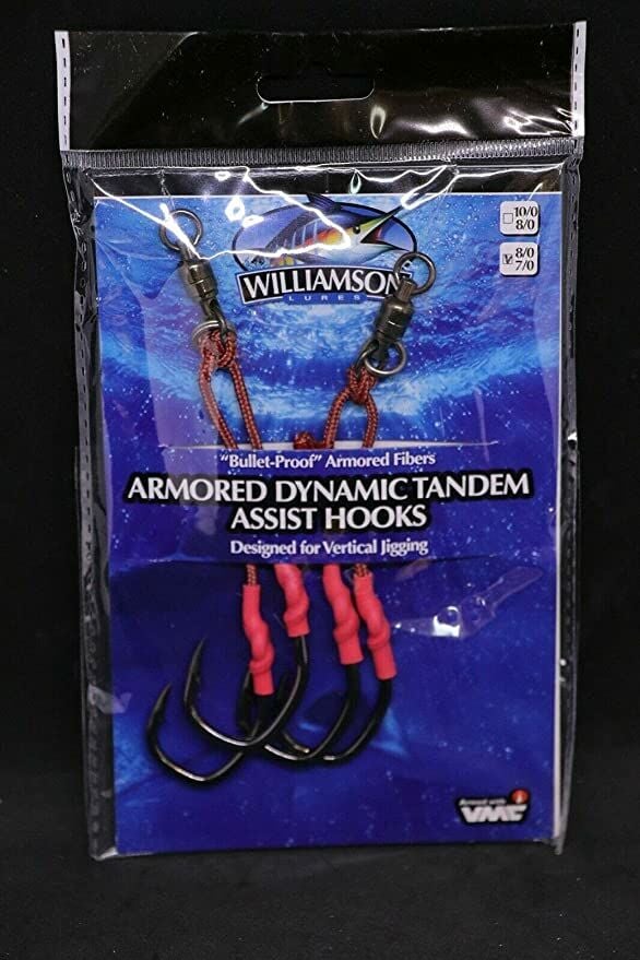 WILLIAMSON ARMORED DYNAMIC TANDEM ASSIST HOOK 7/0-8/0