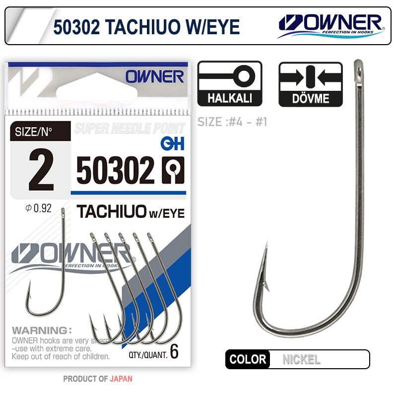 Owner 50302 Tachiuo W/ Eye Nickel İğne