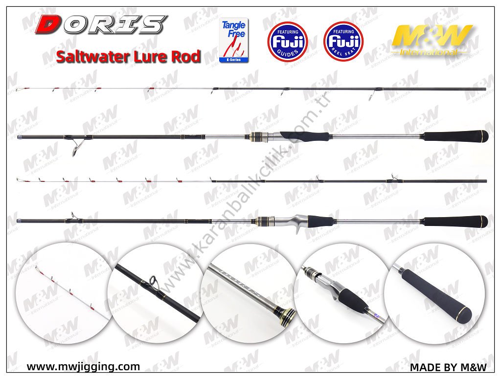 M&W DORIS SALTWATER LURE ROD S672M