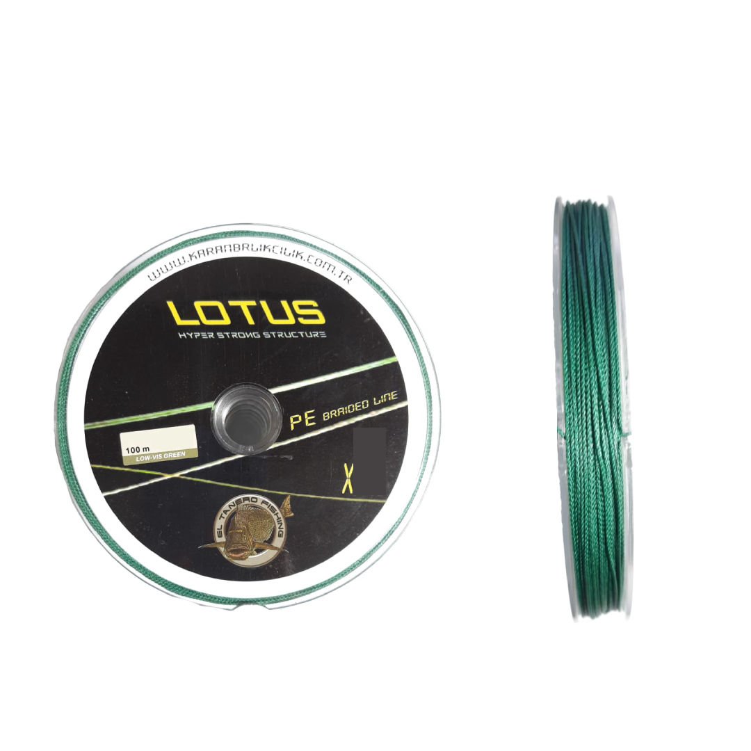 Lotus Pe Braided Line X8 100 m Low-Vıs Green
