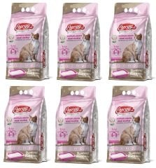Energy Bentonit Kedi Kumu Bebek Pudrası Kokulu - 5 Lt * 6 Paket