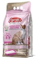 Energy Bentonit Kedi Kumu Bebek Pudrası Kokulu 10 Lt