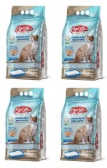 Energy Bentonit Kedi Kumu Marsilya Sabunu  Kokulu 5Lt * 4 Paket