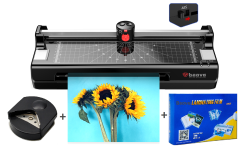 Baove OCW280 A4 Laminasyon Makinesi ve Kağıt Kesme Makinesi + 10 Pvc Film