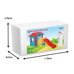 Pilsan Kaydıraklı Mutlu Ev - Kaydıraklı Oyun Evi - Mavi - 06 432