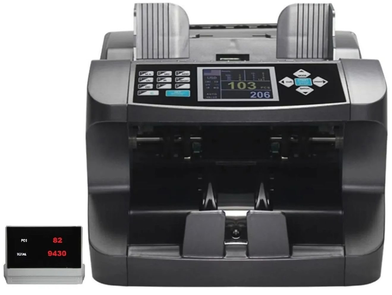 Baove GB9300 Pro Mix Karışık Para Sayma Makinesi ve Sahte Yakalama - TL, Euro, Usd + Müşteri Ekranı