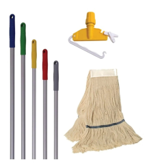 Safell Temizlik Seti Mop - Mop Aparatı - Mop Sopası - 130 cm