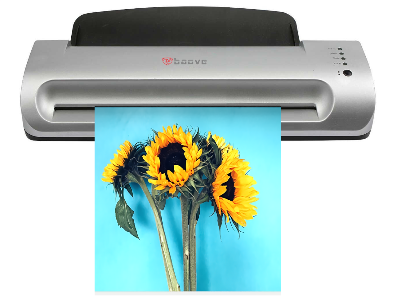 Baove OCW260 A4 Laminasyon Makinesi, Pvc Laminasyon Kaplama Makinesi + 10 Pvc Film