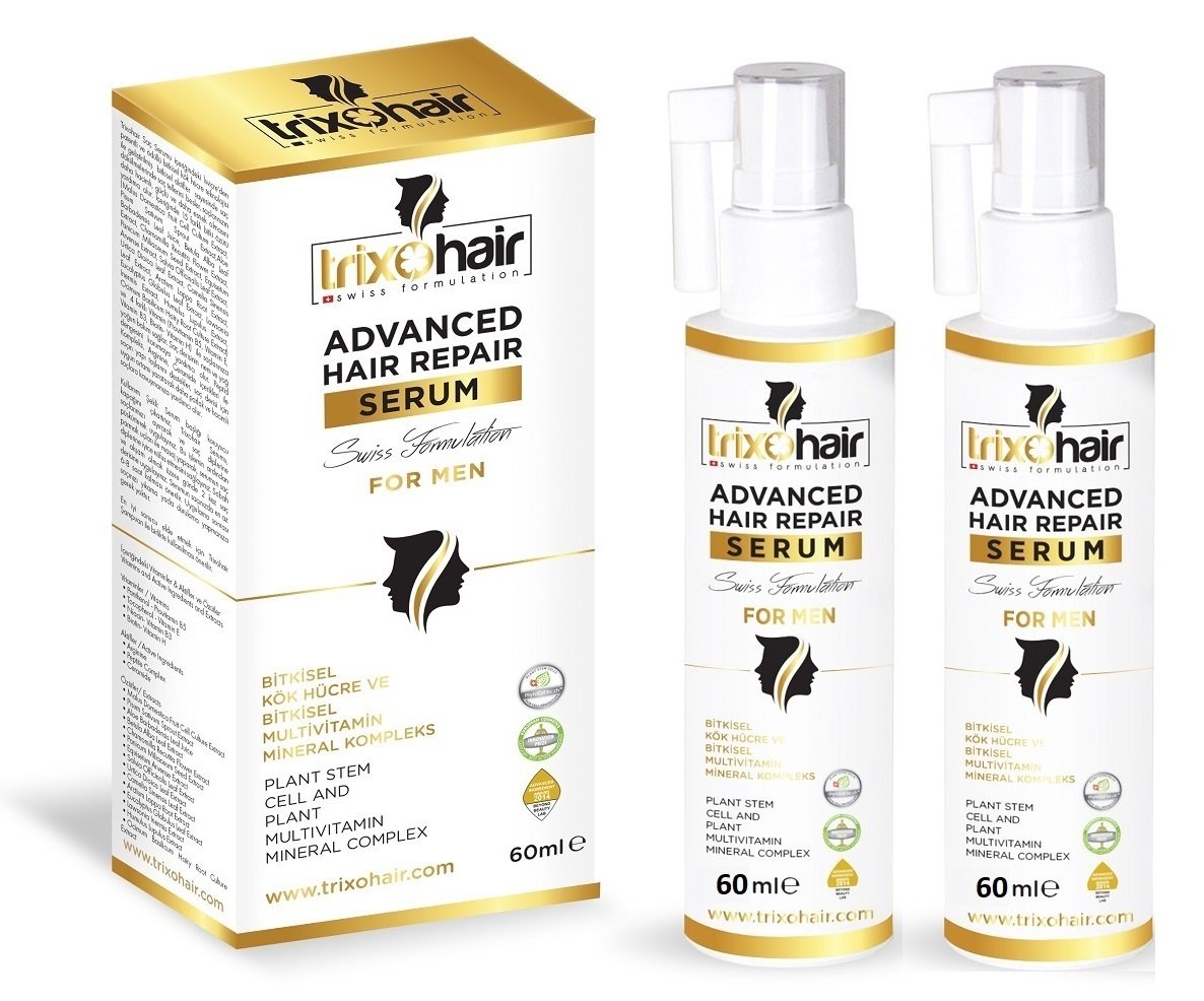 Trixohair Saç Dökülmesine Karşı Saç Bakım Serumu 60ml - 2 Adet – Erkekler İçin - Patentli İçerik ve Kök Hücre Teknolojisi