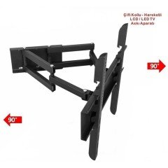 Teif 40'' -102 Ekran Çift Kollu Hareketli Tv Askı Aparatı - Led, Lcd, Tv Askı Aparatı