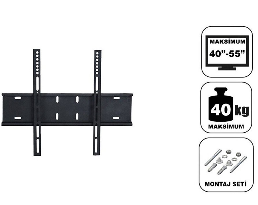 Teif 40'' - 55'' - 140  Ekran Tv Askı Aparatı - Su Terazisi Hediye