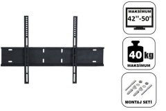 Achill 42'' - 50'' 127 Ekran Sabit Tv Askı Aparatı Tüm Tv 'ler İçin - Su Terazili