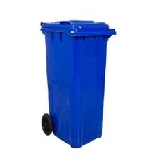 Safell  Çöp Konteyneri 120 lt Tekerlekli A+ Isiya Karşı Dayanıklı Mavi Renk