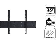 Achill 60'' - 152 Ekran Sabit Tv Askı Aparatı Tüm Tv 'ler İçin - Su Terazili