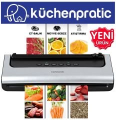 Küchen Pratic VS7210 Ev Tipi Elektrikli Vakum Makinesi - 10 Adet Vakum Poşeti Hediye