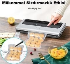 Küchen Pratic VS7210 Ev Tipi Elektrikli Vakum Makinesi - 10 Adet Vakum Poşeti Hediye