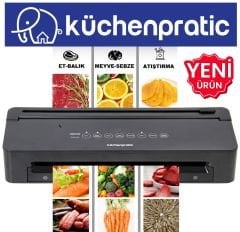 Küchen Pratic VS8010 Ev Tipi Elektrikli Vakum Makinesi - 10 Adet Vakum Poşeti Hediye(Kopya)