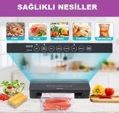 Küchen Pratic VS8010 Ev Tipi Elektrikli Vakum Makinesi - 10 Adet Vakum Poşeti Hediye(Kopya)