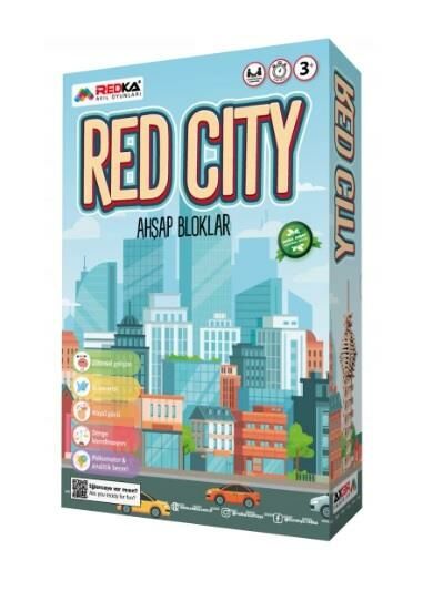 Red City Ahşap Bloklar 100 prç