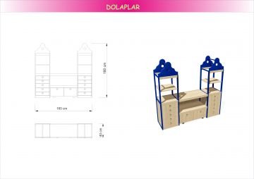 İki Kuleli Grup Sınıf Dolabı
