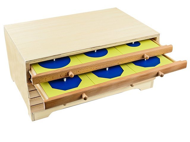 GEOMETRİK ŞEKİLLER ÇEKMECELİ DOLAPLI