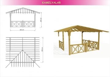 Ahşap Pergole Çitli