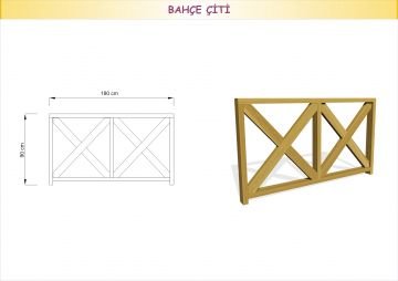 Bahçe Çiti 200x90 h